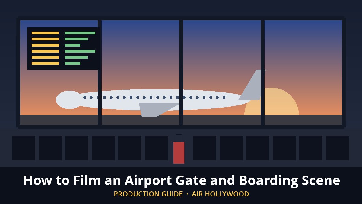 How to Film an Airport Boarding Scene | Air Hollywood LA